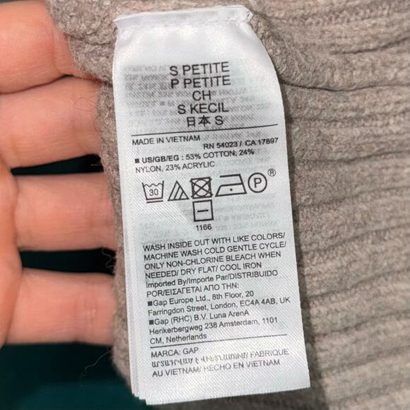 Gap Brown Heather Turtleneck Sweater | Sz S - Picture 6 of 8